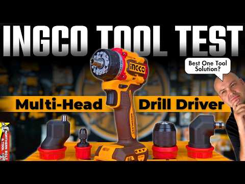 Video review - Ingco Cordless Multi-Head Drill Driver 66Nm 20V Kit CDLI206686
