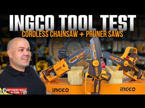 Testing Ingco's cordless pruner saws and mini chainsaw - video