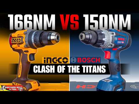 Ingco cordless impact drill 166Nm Kit vs Bosch cordless impact drill 150Nm (Tool only) - Video Review and Test