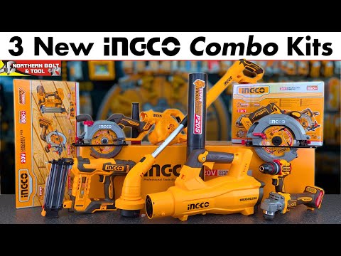 3 New Ingco Cordless Combo Kit Video