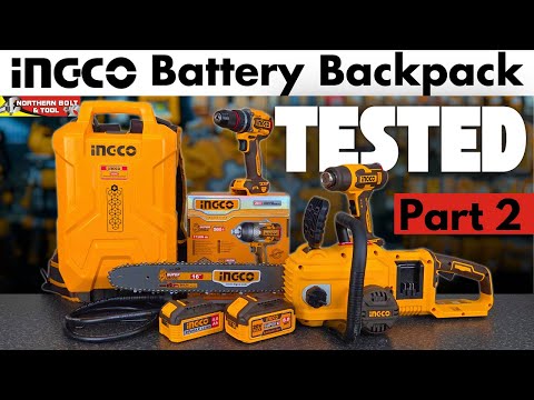  Ingco 60Ah Battery Backpack 20V/40V (FBLI241110) Video review Part 2