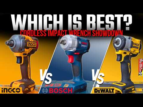 Who Makes The Best Entry Level Cordless Impact Wrench? Bosch vs Ingco vs DeWalt - Video Review