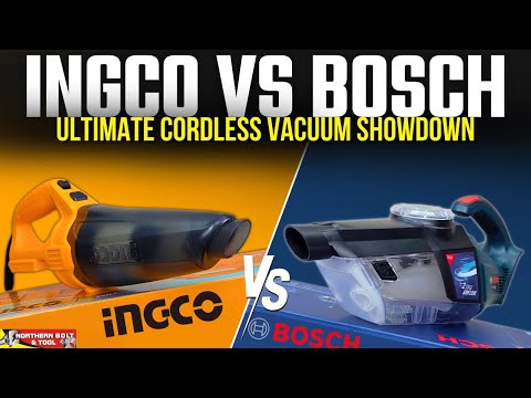 Bosch vs Ingco - Cordless Vacuum Cleaner Showdown - Video