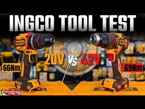 Ingco 20V vs 42V cordless power tools - Cordless Impact Drill Test