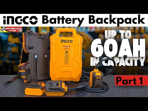  Ingco 60Ah Battery Backpack 20V/40V (FBLI241110) Video review