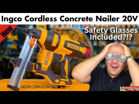 Testing the Brand New Ingco Cordless Concrete Nailer  - Demonstration & Buyers Guide - Video Review