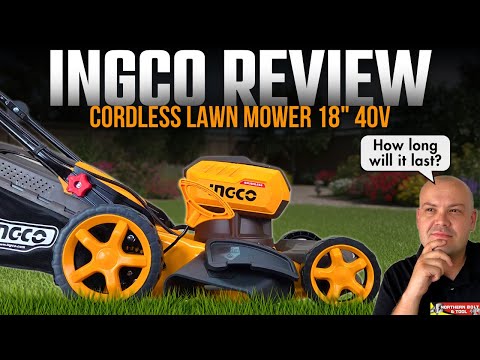 In-Depth Review: Testing Ingco's Cordless 18" Lawn Mower 40V - Video