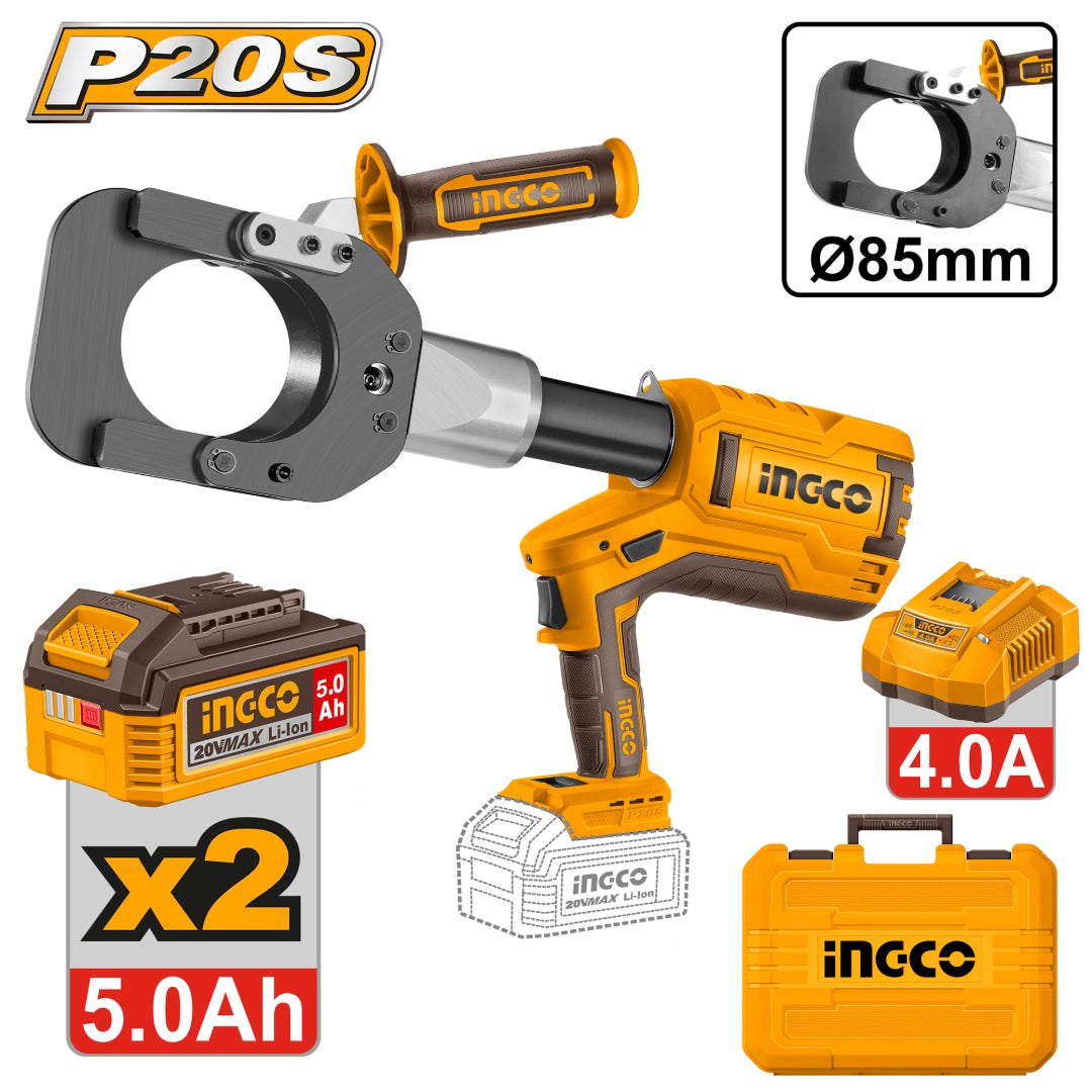 Ingco Cordless Hydraulic Cutter 20V P20S Kit