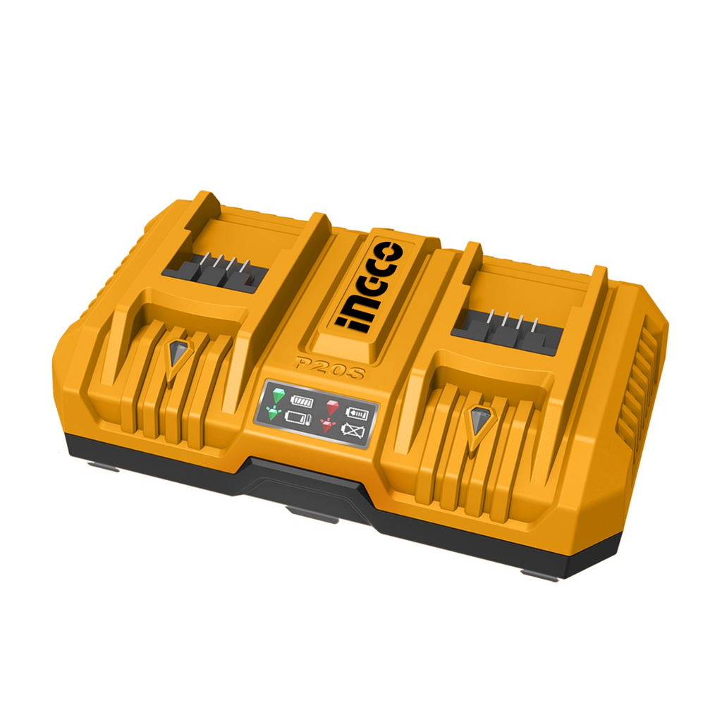 Ingco 2Port Battery Charger 20V Northern Bolt & Tool