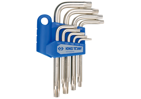 King Tony Torx L Key Set 9Pc Tamper Proof T10-T50 Standard Length freeshipping - Africa Tool Distributors