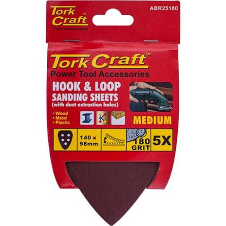 Sanding Triangle 80 Grit 140 X 140 X 98Mm 5/Pack W/H Hook And Loop freeshipping - Africa Tool Distributors