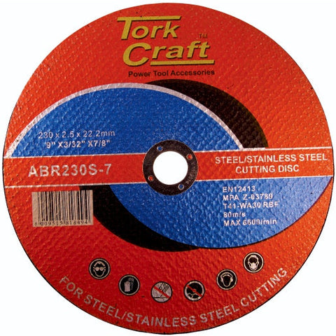 Tork Craft CUTTING DISC INDUSTRIAL METAL 230 x 2.5 x 22.2 MM