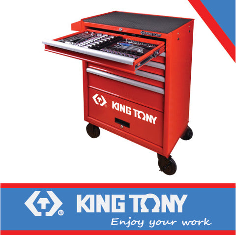 King Tony Tool Trolley Set Mechanics 173Pc