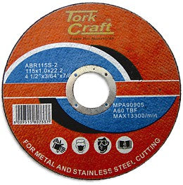 Tork Craft CUTTING DISC STEEL  & SS 115 x 1.0 x 22.2 MM 25 PACK