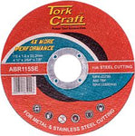 Tork Craft CUTTING DISC STEEL  & SS 115 x 1.0 x 22.2 MM 4X MORE PERFORMANCE