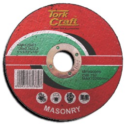 Tork Craft CUTTING DISC MASONRY 125 X 2.5 X 22.2MM