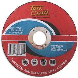 Tork Craft CUTTING DISC STEEL 125 X 1.6 X 22.2MM
