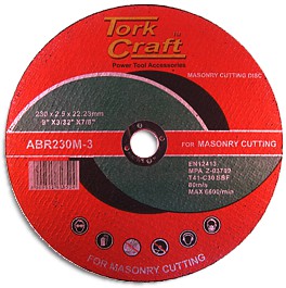 Tork Craft CUTTING DISC MASONRY 230 X 2.5 X 22.22MM