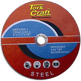 Tork Craft CUTTING DISC FOR STEEL 230 X 2.0 X 22.22MM
