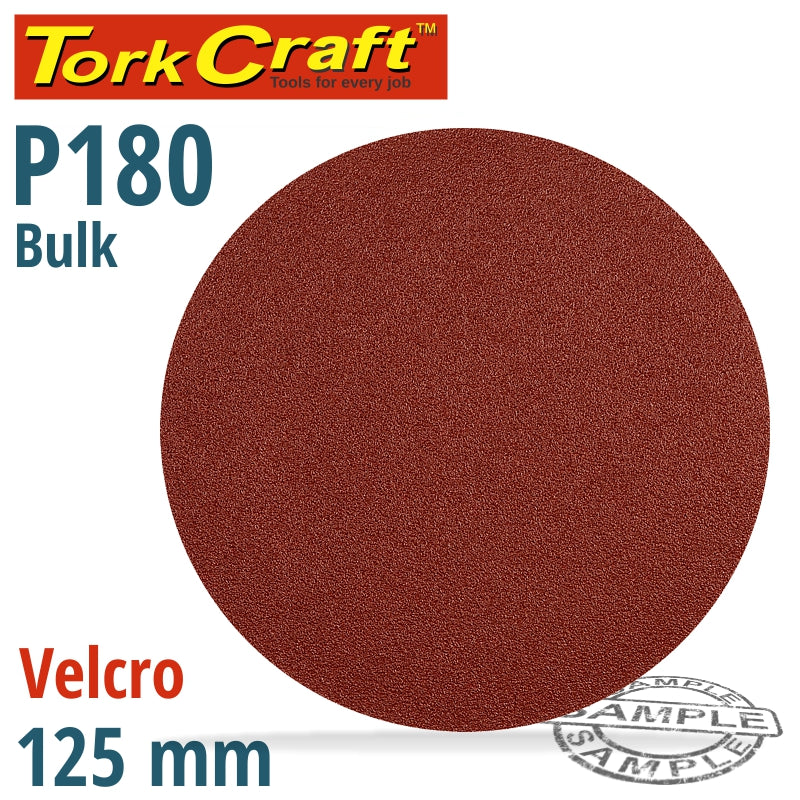 Sanding Disc 125Mm 180 Grit No Hole Bulk Hook And Loop