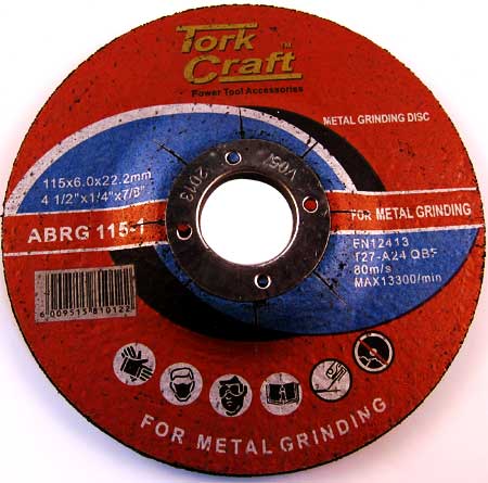 grinding disc for steel 115 x 6.0 x 22.2mm