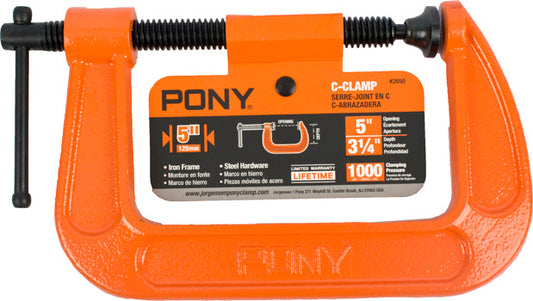 PONY 125MM 5' C-CLAMP