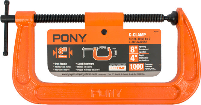 PONY 200MM 8' C-CLAMP