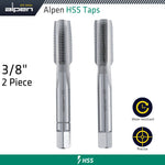 Hss Hand Tap Set Imperial  G 3/8' Pouched freeshipping - Africa Tool Distributors