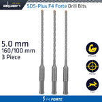 Sds Plus F4 Bit 5Mm X 160 X 100 X3 Pcs Drill Hammer freeshipping - Africa Tool Distributors