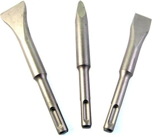Sds Short Chisel Set Plastic Tube Point X140Mm Flat 20X140 Wide 30X140 freeshipping - Africa Tool Distributors