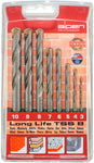 Masonry Drill Bit Set 8 Piece Long Life 3-10Mm freeshipping - Africa Tool Distributors