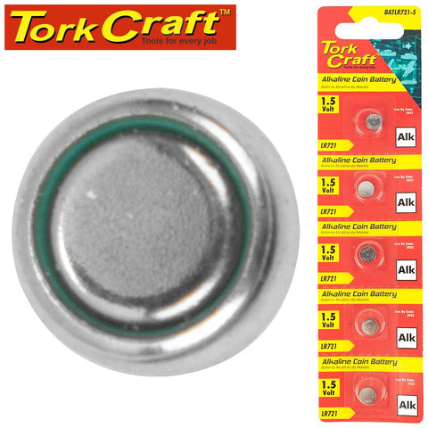 Tork Craft Lr721 Alkaline Coin Battery X5 Pack (Moq 20) freeshipping - Africa Tool Distributors