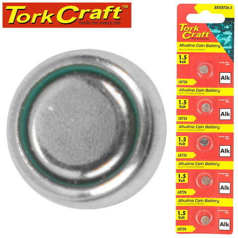 Tork Craft Lr726 Alkaline Coin Battery X5 Pack (Moq 20) freeshipping - Africa Tool Distributors