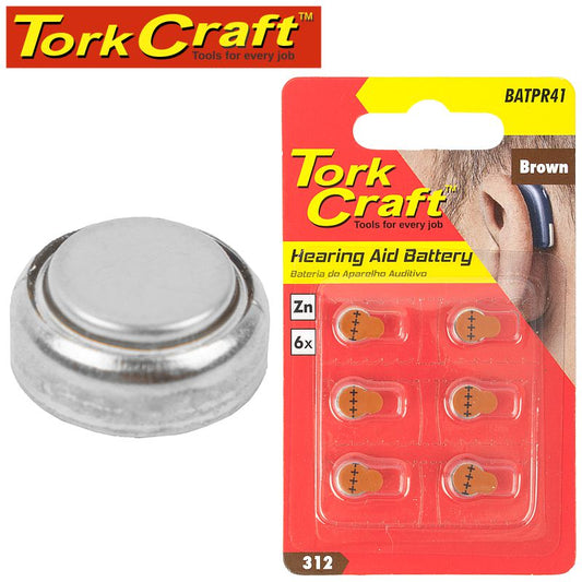 Pr41 Zinc-Air Hearing Aid Battery X6 Pack Brown freeshipping - Africa Tool Distributors