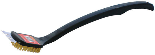Tork Craft BRAAI BBQ BRASS WIRE BRUSH 450MM HANDLE 18' TCW