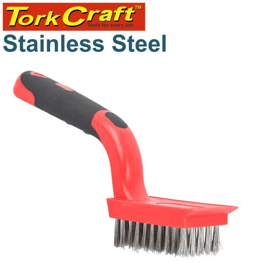Soft Grip Wide Stainless Steel Stripper Brush Tcw freeshipping - Africa Tool Distributors