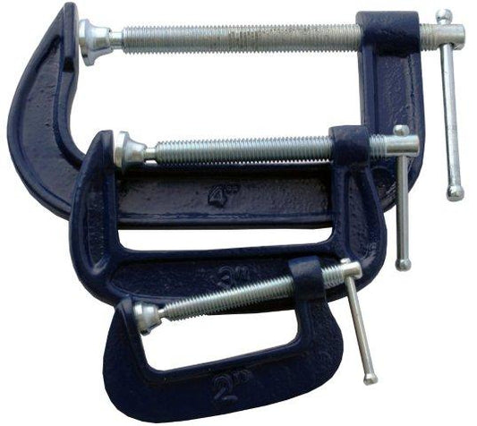 Tork Craft CLAMP G 3 PIECE SET 50 75 & 100MM 2 3 & 4' KIT