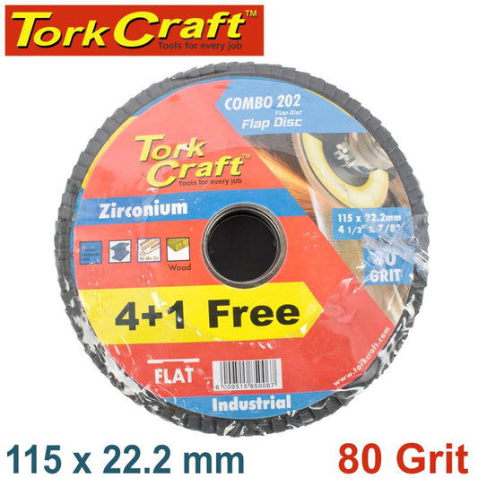 Flap Disc Zirconium 115Mm 80 Grit Flat 4+1 Free freeshipping - Africa Tool Distributors
