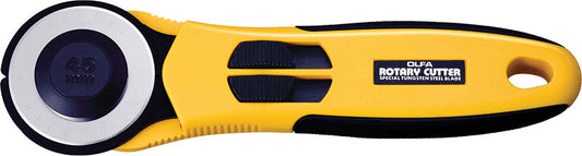 OLFA ROTARY CUTTER 45MM BLADE C/W SAFETY SLIDE