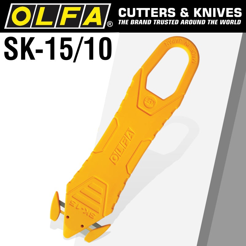 Olfa DISPOSABLE SAFETY KNIFE WITH CONCEALED BLADE X10PACK