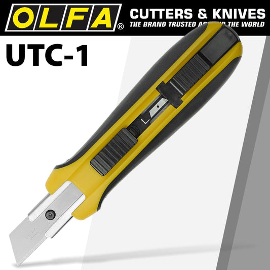 Special - Olfa UTILITY KNIFE WITH SOLID BLADE Non Slip Grip HEAVY DUTY