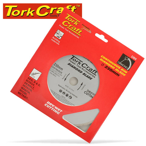 Tork Craft Diamond Blade 230Mm Continuous Rim freeshipping - Africa Tool Distributors