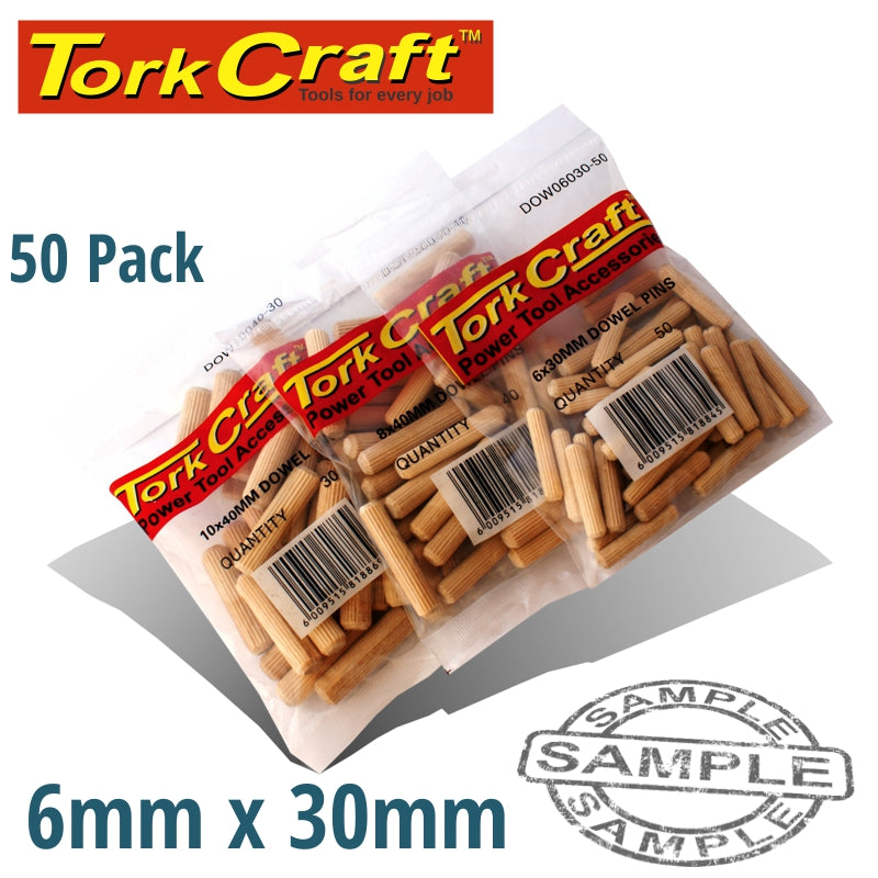 Dowels 6 X 30Mm 50 Per Bag (Birch Wood) freeshipping - Africa Tool Distributors