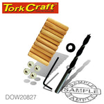 Tork Craft Doweling Accessory Kit 8Mm - 27 Piece (Birch Wood) freeshipping - Africa Tool Distributors