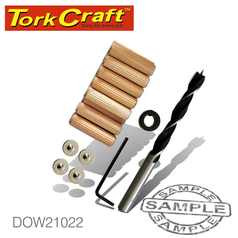 Tork Craft Doweling Accessory Kit 10Mm - 22 Piece (Birch Wood) freeshipping - Africa Tool Distributors
