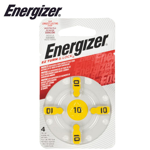 Energizer Hearing Aid Battery Az10 Yellow 4 Pack (Moq 6) freeshipping - Africa Tool Distributors