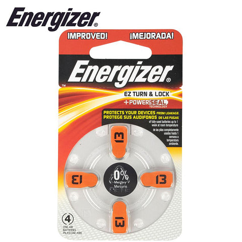 Energizer Hearing Aid Battery Az13 Orange 4 Pack (Moq 6) freeshipping - Africa Tool Distributors