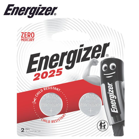 Energizer Cr2025 3V Lithium Coin Battery 2 Pack (Moq12) freeshipping - Africa Tool Distributors