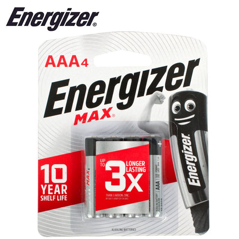 Energizer Max Aaa - 4 Pack (Moq 12) freeshipping - Africa Tool Distributors