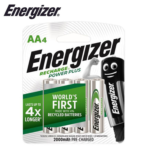 Energizer Recharge: 2000 Mah Aa - 4 Pack freeshipping - Africa Tool Distributors